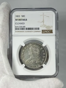 1822 Bust Half Dollar NGC XF Details Cleaned 50C Coin - Picture 1 of 4