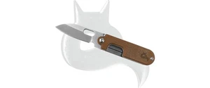 Cuchillo de bolsillo Black Fox Bean Gen2 BF-719MIN 440C acero natural Micarta - Imagen 1 de 2