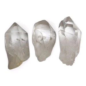 Puntos de cristal de cuarzo lemuriano Brasil 83,1 gramos. Lote de 3 piezas - Imagen 1 de 2