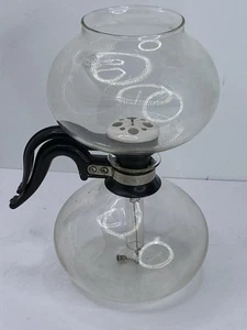 Cafetera vintage de 8 tazas percoladora de doble burbuja de vidrio Pyrex al vacío de sílex - Imagen 1 de 11