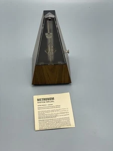 Metrónomo Wittner Malzel Color Caoba con Campana Cuerda Estuche Plástico 813mKA - Imagen 1 de 6