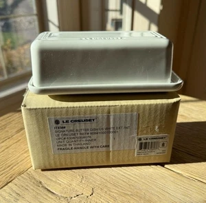 Le Creuset Stoneware Signature Single Stick Butter Dish White NEW - Picture 1 of 9