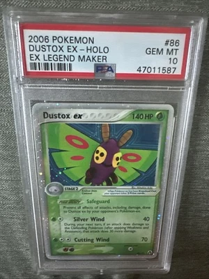 Pokémon 2006 Dustox ex #86 EX Legend Maker Holo PSA 10 GEM MINT - Image 1 of 3