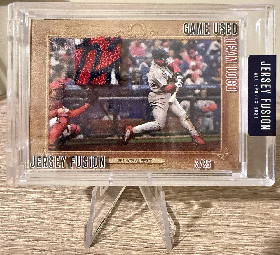 2021 Джерси Fusion Альберт Пухольс Игра Б/у Логотип Команды Реликвия /25 - Изображение 1 из 2