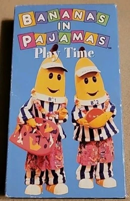Bananas in Pajamas - Play Time (VHS Tape, 1997) ABC Polygram Video OOP HTF RARE - Image 1 of 4