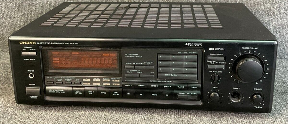 Onkyo A Stereo L/R RCA Home Audio Amplifiers & Preamps for