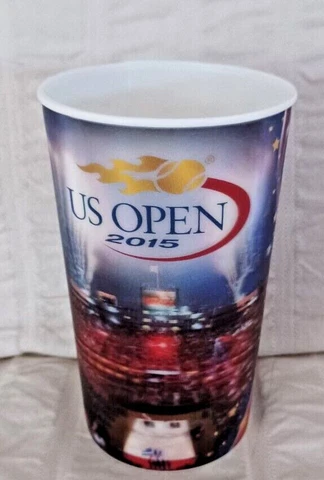 US Open Tennis Event Cup 2015 Lenticular Large Souvenir Plastic New York Tumbler Cover