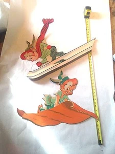 RARE KELLOGG SNAP CRACKLE POP PAPER DIE CUT ADVERT STORE DISPLAY PETER PAN? - Picture 1 of 11
