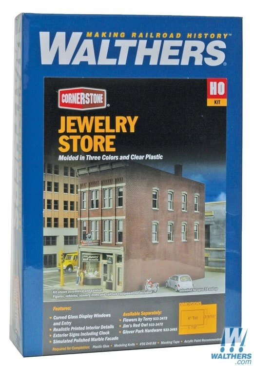Walthers 933-3476 Jewelry Store Kit HO Scale Train - Image 1 of 4
