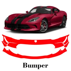 Front bumper PreCut PPF Paint Protection Film For Dodge Viper ACR 2015-2017 - Picture 1 of 7