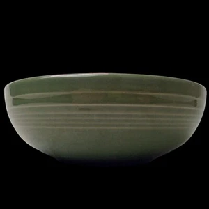 Fiestaware Sage Green Retired HLC Pottery 7'' Bistro Bowl MCM Veggie Pasta Dish - Picture 1 of 3