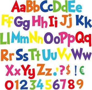 134 Pieces 5 Inch Bulletin Board Letters Alphabet Numbers Combo Set Letter Cutou - Picture 1 of 4