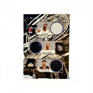 🔥2007 Topps Luxury Box Iverson/Anthony/Wade Game worn 6/9 🔥 - Picture 1 of 4