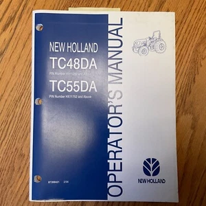New Holland TC48DA TC55DA OPERADOR TRACTOR MANUAL OPERACIÓN MANTENIMIENTO 87399421 - Imagen 1 de 4