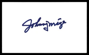 Johnny Mize Baseball Signed Auto Autograph 3 x 5 Index Card No COA *d4 - Picture 1 of 2