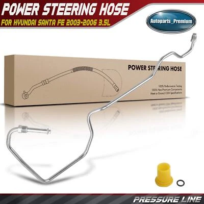 Power Steering Pressure Line Hose Assembly for Hyundai Santa Fe 2003 2004 2006 - Image 1 of 4