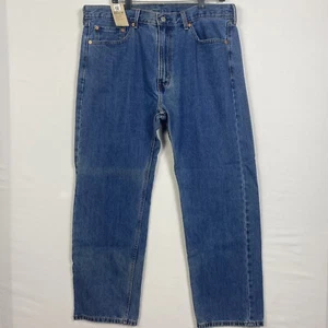 LEVI STRAUSS Herren 505 Regular Straight 100% Baumwolle Denim Jeans 38x30 mittelblau NEU - Bild 1 von 10
