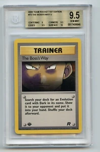 Pokemon The Boss's Way 1st Edition Team Rocket 73/82 BGS 9.5 GEM MINT 💎 2000 - Picture 1 of 1