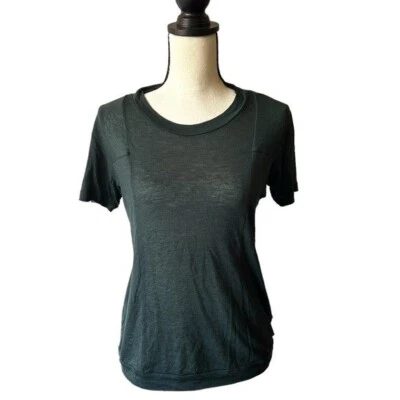Mauro Grifoni Sz 42 | US Sz 6 Wool Viscose Forest Green Short Sleeve Tee Shirt - Image 1 of 4