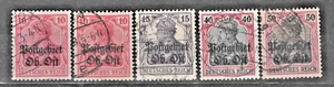 Deutsche Besetzung Postgebiet Ob. Ost 5 a+c +7b+10a+11b ** geprüft BPP einwandfr - Bild 1 von 2