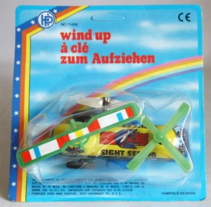 RARE VINTAGE 80'S CHINOOK HELICOPTER WIND UP TIN LITHO HP CHINA NEW SEALED! - Bild 1 von 9