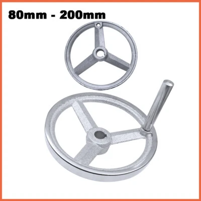 Machine Handwheel Three Spoke Round Turned Rim Hand Wheel Milling Machine Lathe - Image 1 of 4