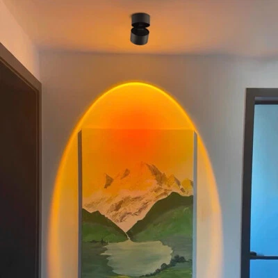2Pcs LED COB Ceiling Light Foldable Eternal Sun Lamp Fixture Rotatable Spotlight - Image 1 of 4