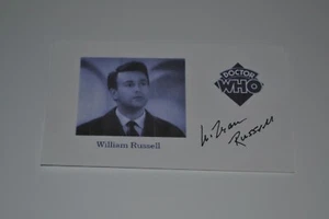 DOCTOR WHO  3" x 5" Autographed by WILLIAM RUSSELL - Picture 1 of 1