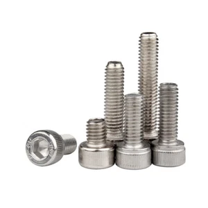 M3 M4 M5 M6 M8 304 Bulloni a vite testa esagonale presa in acciaio inox DIN 912 - Foto 1 di 4