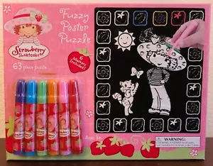 Strawberry Shortcake 63 Piece Fuzzy Poster Puzzle to Color Titled Berry Sweet - Picture 1 of 11