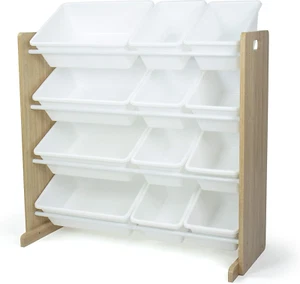Removable Toy Storage Boxes, 12 Durable, Sturdy, Safety Braces, Neutral Design - Picture 1 of 1