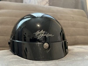 Harley-Davidson Destination Half Helmet Gloss Black Size L - Picture 1 of 6