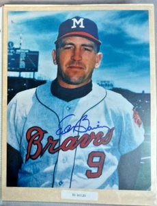 ED BAILEY MILWAUKEE BRAVES SIGNED AUTOGRAPHED VINTAGE 8X10 PHOTO - Picture 1 of 1