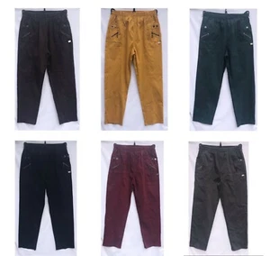 Damen Damen Hose in voller Länge Hose Stretch Mix Baumwolle Capri Übergröße 10-24 - Bild 1 von 15