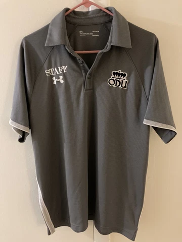 Under Armour Loose Heat Gear Polo ODU Old Dominion Monarchs Size Large STAFF Cover