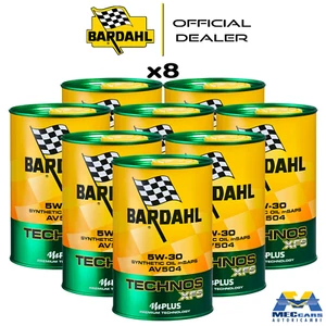 8 LITRI BARDAHL TECHNOS XFS 5W30 AV504 OLIO MOTORE SINTETICO C3 VW 504 507 LL 04 - Foto 1 di 3