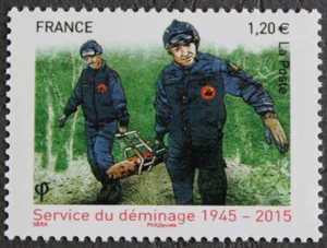 Timbre - FRANCE - Service du déminage - YT4927 - Neuf ** - 2015 - Foto 1 di 1