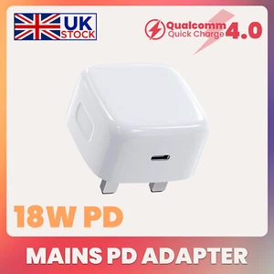 UK Plug PD 18W USB-C Type C Fast Wall Charger Adapter For iPhone 11 Pro Max XS - Picture 1 of 1