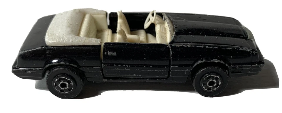 Винтажный 1984 Road Champs Lebaron Кабриолет Черный 1/64 Отдельный - Редкий трудно найти - Изображение 1 из 4