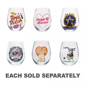 Contemporary Stylish Stemless Wine Glass Attractive Premium Highest Quality - Picture 1 of 9