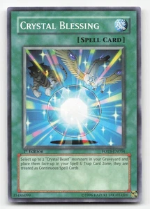 Yugioh Crystal Blessing FOTB-EN034 Common 1st Edition NM - Picture 1 of 2