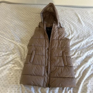 Weatherproof Women’s Taupe Brown Quilted Puffer Hooded Vest S - Picture 1 of 7