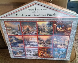 Thomas Kinkade 12 Days Of Christmas Puzzle  - Picture 1 of 3