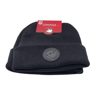 Canada Weather Gear Beanie Hat 3-Pack Black Knit Winter Cap - Image 1 of 4