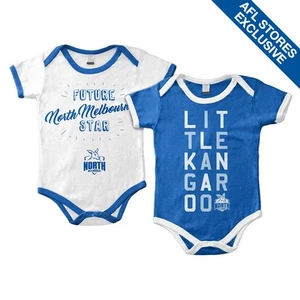 North Melbourne Set Of 2 Infant Grow Suits - Picture 1 of 2