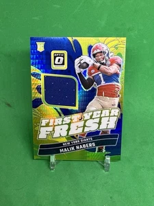 ✨2024 Donruss Optic Malik Nabers First Year Fresh Blue Hyper RC #28 Rookie - Picture 1 of 1