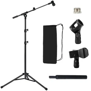 Stativ Mikrofon Ständer Boden Ausleger Arm für Blue Yeti Shure SM58 SM57 SM48 Samson Q2U... - Bild 1 von 6
