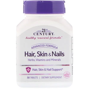 21st Century, Advanced Formula Hair, Skin & Nails, 50 Tablets - Picture 1 of 2
