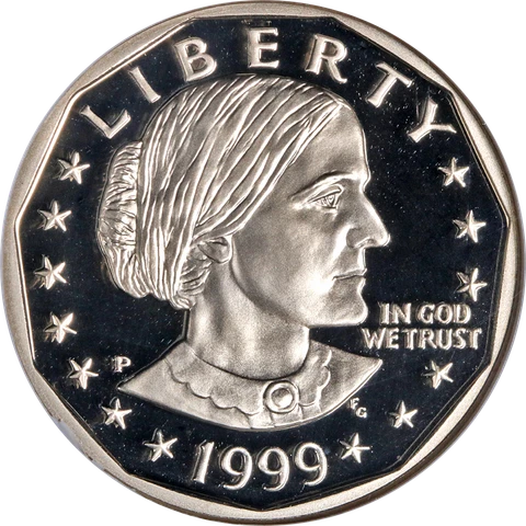 1999-P Susan B. Anthony Dollar NGC PF70UC Great Eye Appeal -  STOCK Cover