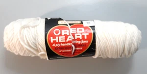Vintage Coats & Clark RED HEART 100% Virgin Orlon Acrylic Craft Yarn OFF WHITE - Picture 1 of 5